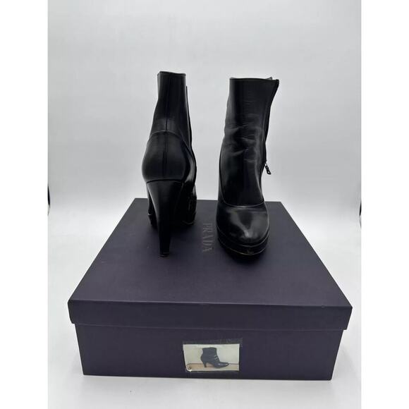 Prada Platform Ankle Booties Sz. 36.5 with Box - Picture 3 of 8